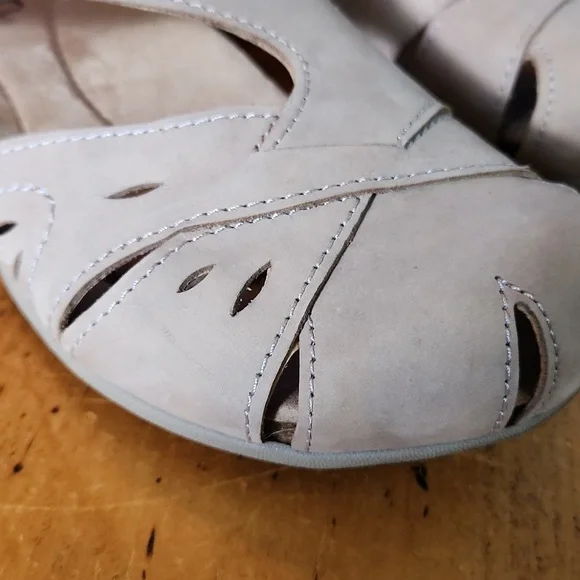 Earth Origins Womens Birdine Tan Slip On Slingback Sandals Shoes, Size 8w - Picture 5 of 10